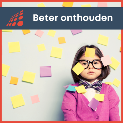 meisje met post-it's