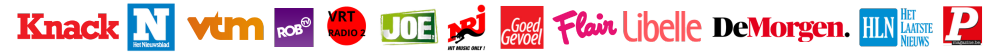 Media: Knack, VTM, ROB, Radio 2, Joe, HLN...