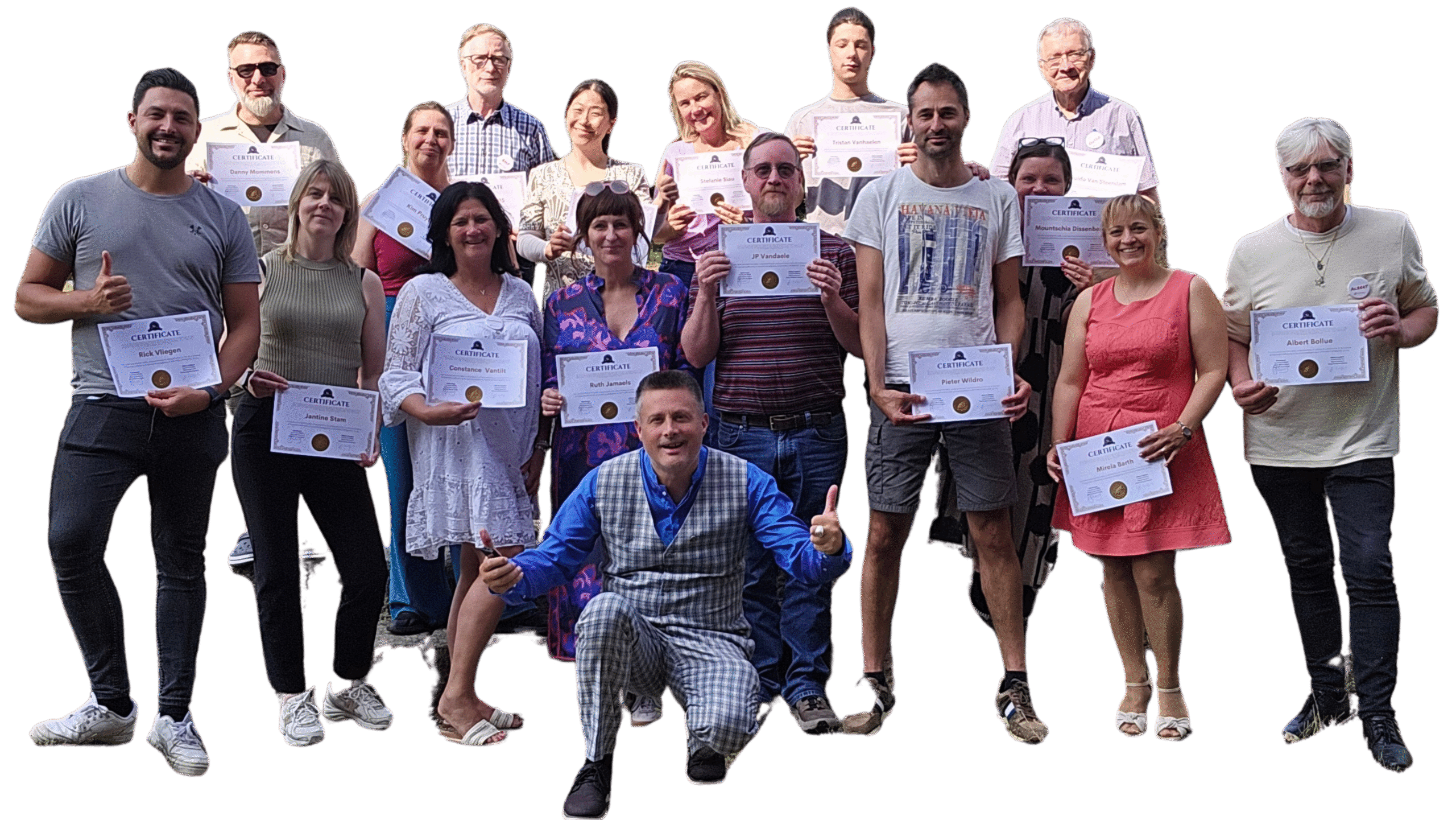 Groepsfoto studenten HypnoseCentrum.be